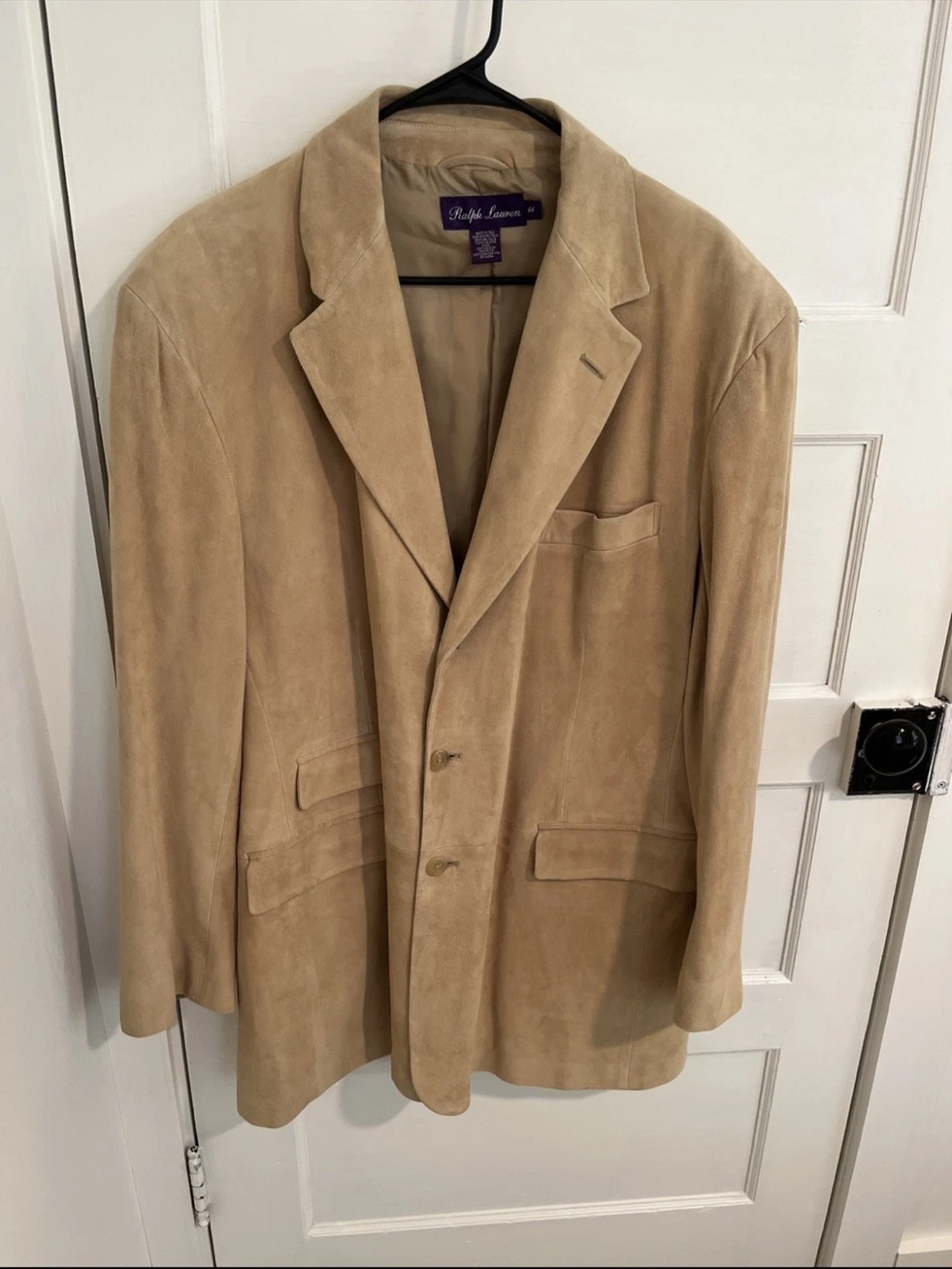 Ralph Lauren Purple Label 44 Goat Suede Leather Glove Soft Sport Coat